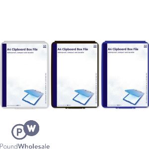 A4 Clipboard Box File 3-Pack