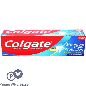 Colgate Fluoride & Calcium Maximum Cavity Protection Toothpaste 100ml