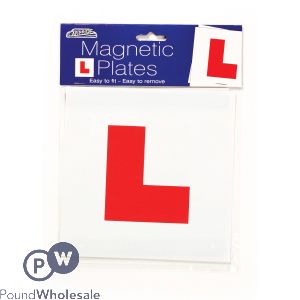 Car-Pride Magnetic L Plates 2 Pack