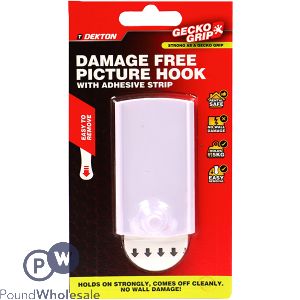 Dekton Gecko Grip Damage-Free Adhesive Picture Hook
