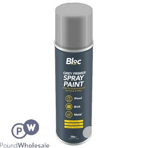 Bloc Grey Primer Spray Paint 250ml