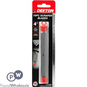 Dekton 4&quot; 10 Piece Scraper Blade