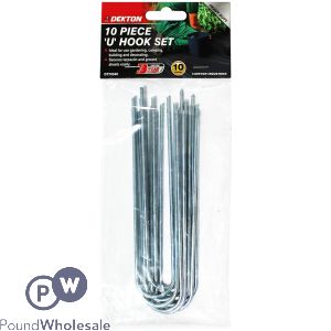 Dekton 10 Piece 'U' Hook Set