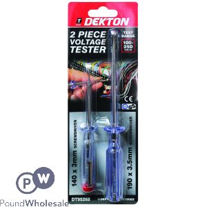 Dekton 2 Piece Voltage Tester 100-250V