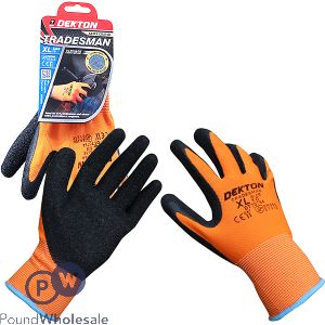 Dekton Tradesman Latex Coated Working Gloves 10/Xl