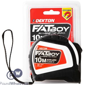 Dekton Fatboy Magnetic-Pro Auto-Lock Tape Measure 10m