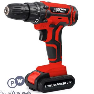 Dekton 21V 1300mAh Li-Ion Cordless Power Drill Set 29pc