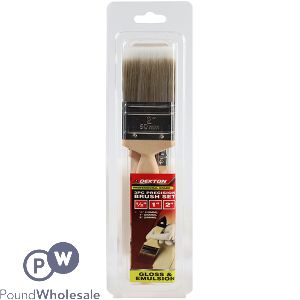 Dekton Precision Gloss &amp; Emulsion Paint Brush Set 3pc