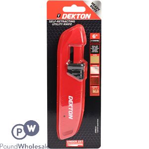 Dekton Heavy Duty Self-retracting Utility Knife 6"