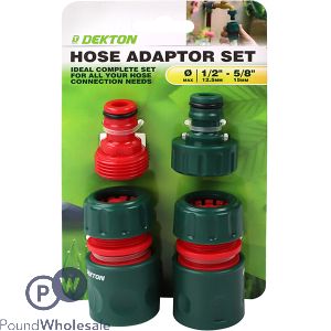 Dekton Hose Adaptor Set 4pc