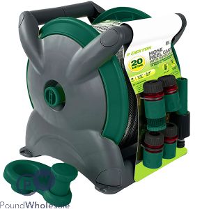 Dekton Universal Hose Reel Cart With Nozzle Kit 20m