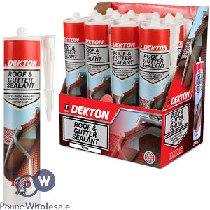 Dekton White Waterproof Roof & Gutter Sealant 290ml CDU