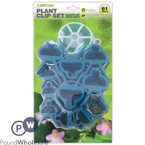 Dekton All-in-One Garden Plant Support Clip Set 61pc
