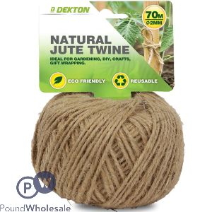 Dekton Natural Jute Twine 2mm X 70m