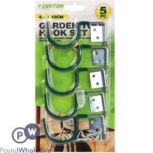Dekton Vinyl-dipped Garden Tool Hook Set 5pc