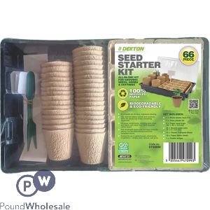 Dekton Biodegradable All-in-one Seed Starter Kit 66pc