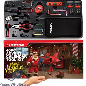Dekton Christmas Advent Calendar Tool Kit 40pc