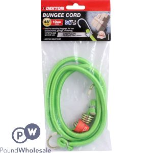 Dekton 48&quot; X 10mm Heavy Duty Zinc Plated Steel Hook Bungee Cord 