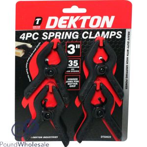 Dekton Spring Clamps 3" 4 Pack