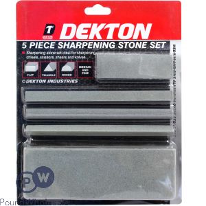 Dekton 5 Piece Sharpening Stone Set