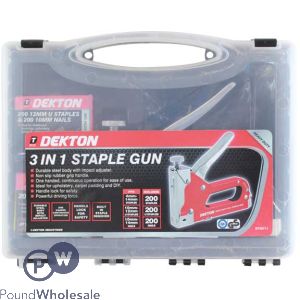 Dekton 3 In 1 Staple Gun