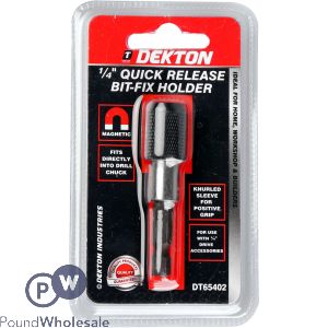 Dekton 1/4" Quick Release Bit-Fix Holder