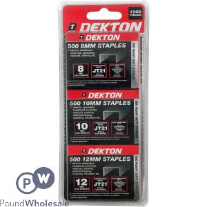 Dekton Staples Set 1500 Pieces