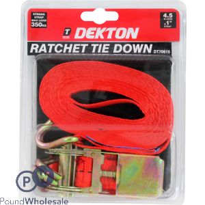 Dekton Ratchet Tie Down 1" X 4.5m