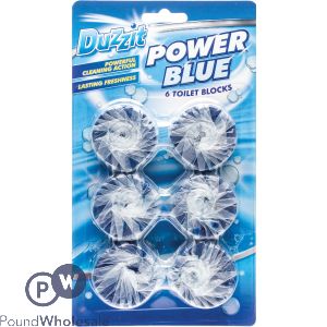 Duzzit Power Blue Toilet Blocks 6 Pack