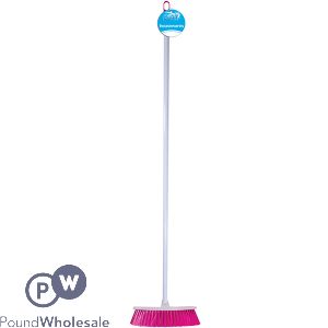 Duzzit Bright Broom With Handle 120cm Assorted Colours