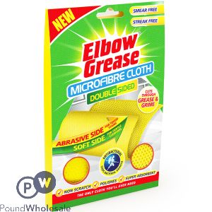 Elbow Grease Double-Sided Anti-Bacterial Microfibre Cloth CDU
