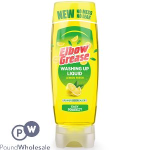 Elbow Grease Stand Up Easy Squeezy Lemon Fresh Washing Up Liquid 450ml