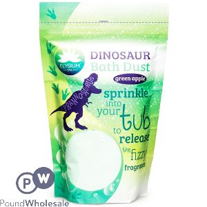 Elysium Spa Dinosaur Bath Dust Green Apple 400g
