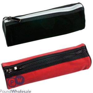 Soft Feel Zipped Pencil Case Assorted Colours