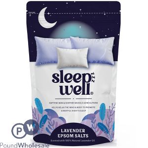 Elysium Sleepzzz Well 100% Natural Lavender Oil Epsom Salts 450g