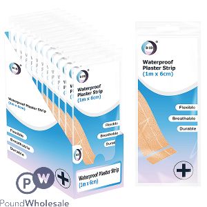 DID Waterproof Plaster Strip 1m X 6cm CDU