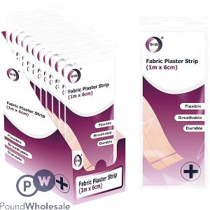 DID Fabric Plaster Strip 1m X 6cm CDU