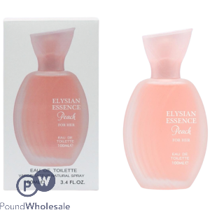Elysian Essence Peach For Her Eau De Toilette 100ml (vanilla Candy Rock Sugar 42 By Kayali Inspiration)