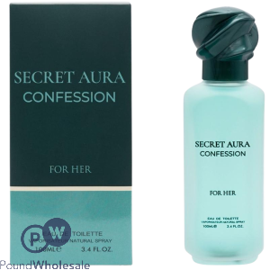Secret Aura Confession For Her Eau De Toilette 100ml (black Opium By Ysl Inspiration)
