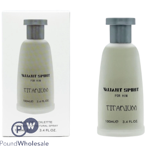 Valiant Spirit Titanium For Him Eau De Toilette 100ml (fahrenheit By Dior Inspiration)