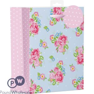 Female Vintage Floral Design Bag Medium