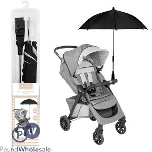 First Steps Tini Trek Black Universal Uv Upf 30 Sunshade Pram Parasol