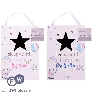 Hugs & Kisses Countdown Plaque Assorted