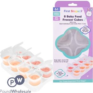 First Steps Baby Food Freezer Cubes 8 Pack