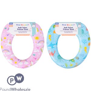 First Steps Kids Soft Printed Toilet Trainer Seat 2 Assorted