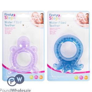 First Steps Water-filled Turtle & Octopus Baby Teethers Assorted