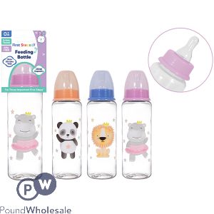 First Steps Safari Baby Feeding Bottle 250ml