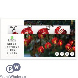 Rowan Solar 10 Ladybird Led String Lights