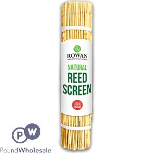 Rowan Natural Wood Reed Screen 120cm X 50cm