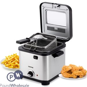 Geepas 900W Stainless Steel Deep Fat Fryer 1.5L